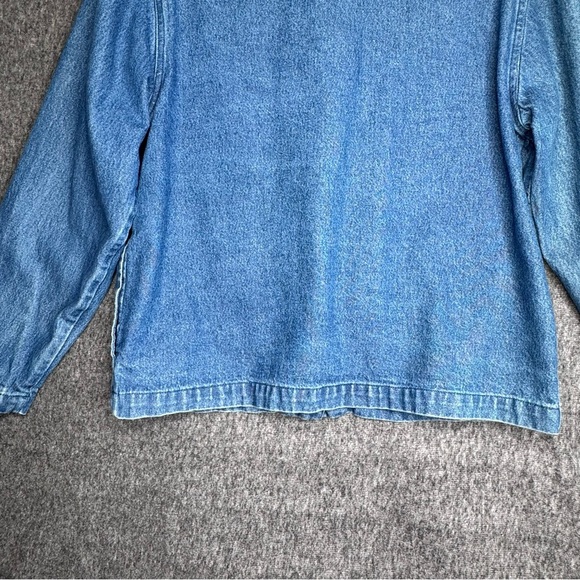 Tantrums Blue Jean Jacket with Red Floral Embroidery - Picture 9 of 13